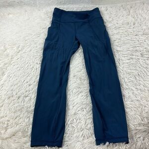 Lululemon Time To Sweat Crop *23" Night Diver